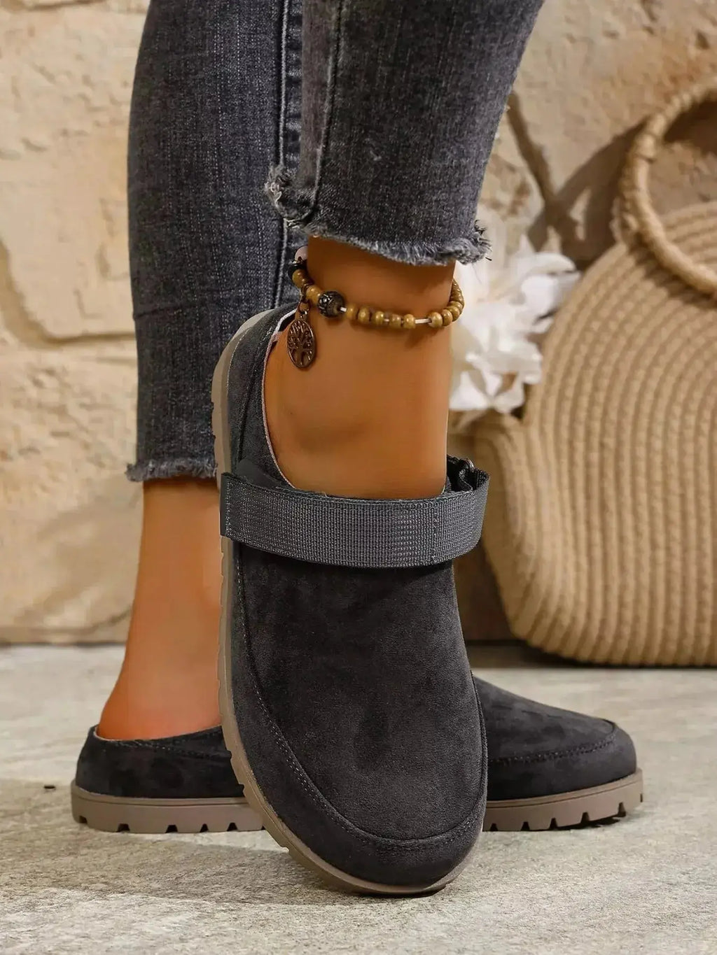 Round Toe Flats Slip-Ons - DaisyDrop 