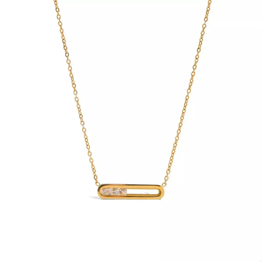 18K Gold-Plated Pendant Necklace - DaisyDrop 