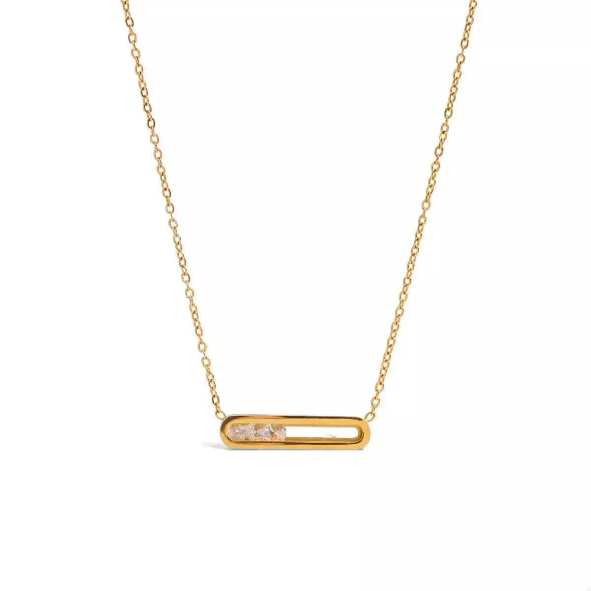 18K Gold-Plated Pendant Necklace - DaisyDrop 