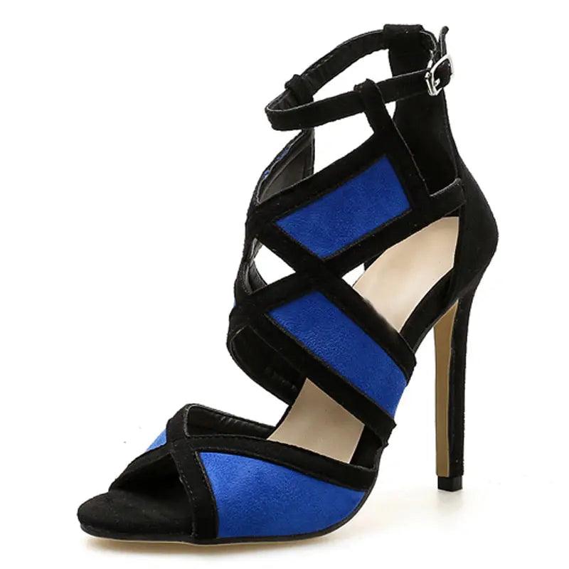 Eilyken New Desiger Sexy Women Sandals Hollow out Buckle Strap High Heels Bridesmaid Bridal Wedding Pumps Sandals size 35-40 eprolo