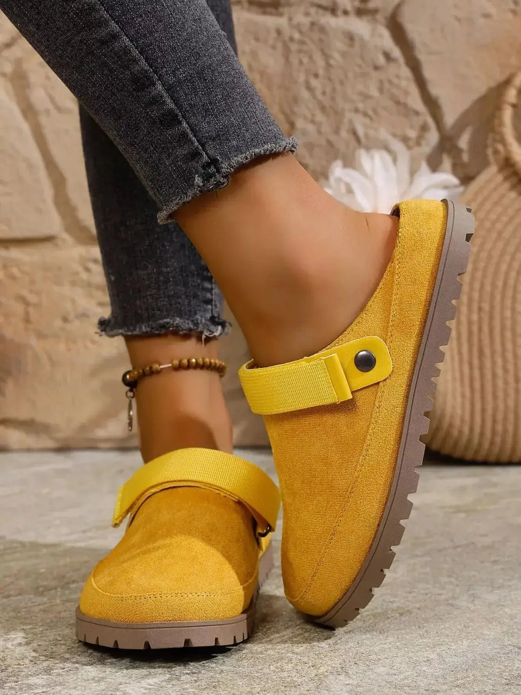 Round Toe Flats Slip-Ons - DaisyDrop 