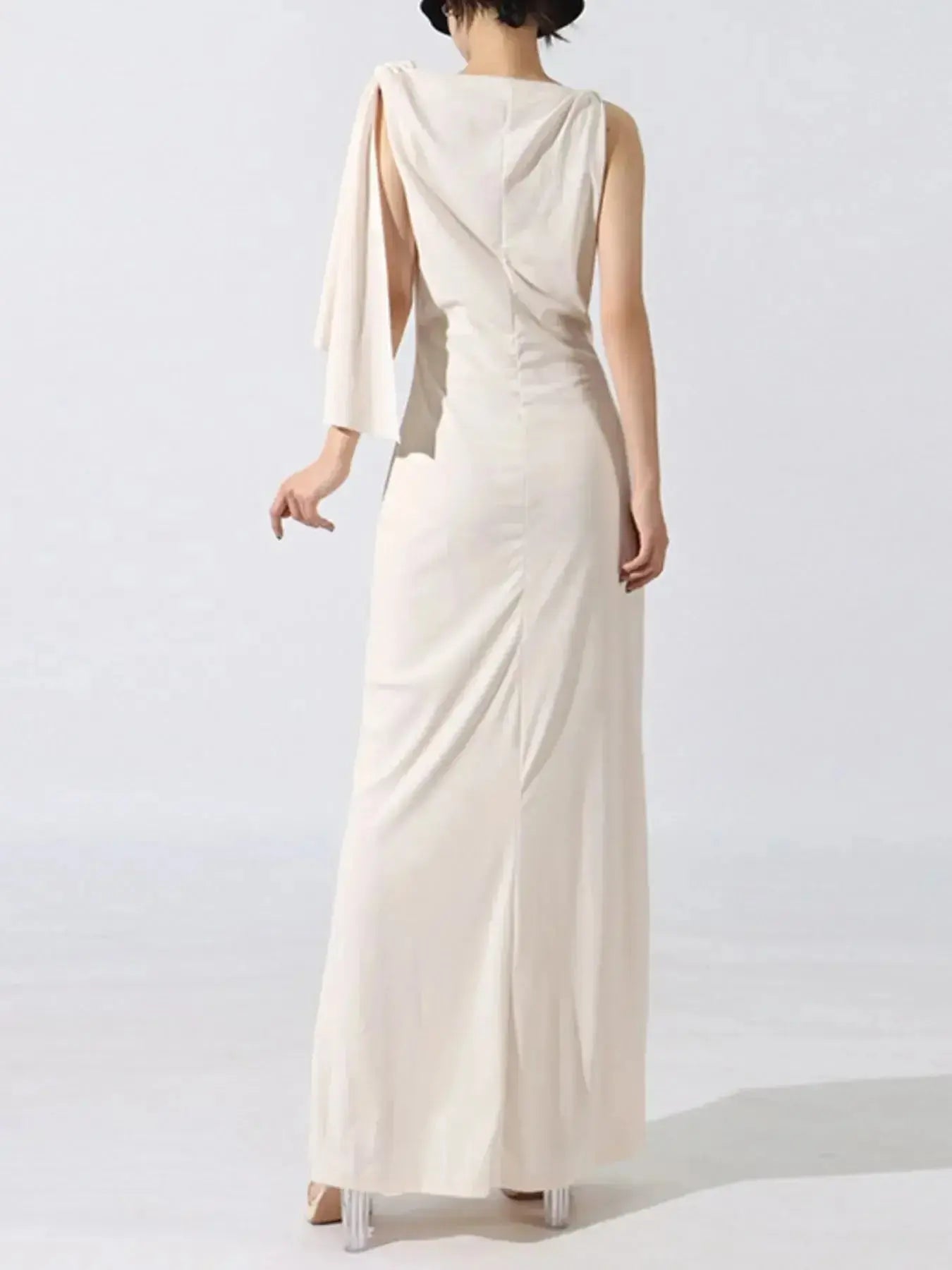Tie Shoulder Sleeveless Maxi Dress - DaisyDrop 