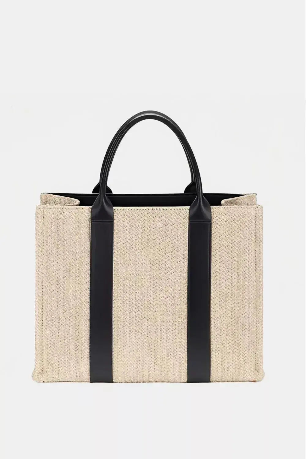 David Jones Square Woven Tote Handbag - DaisyDrop 