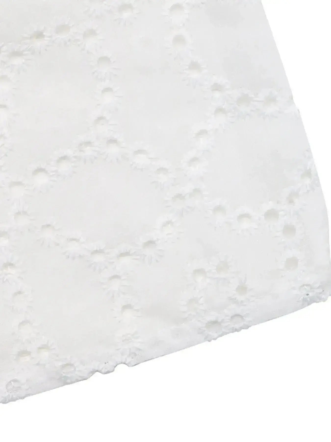 Eyelet Cutout Off-Shoulder Blouse - DaisyDrop 