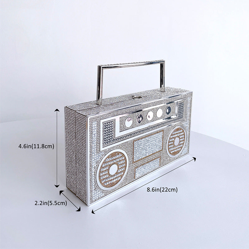 Color Diamonds Radio Evening Clutch Bag