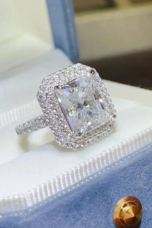 2 Carat Moissanite 925 Sterling Silver Ring - DaisyDrop 