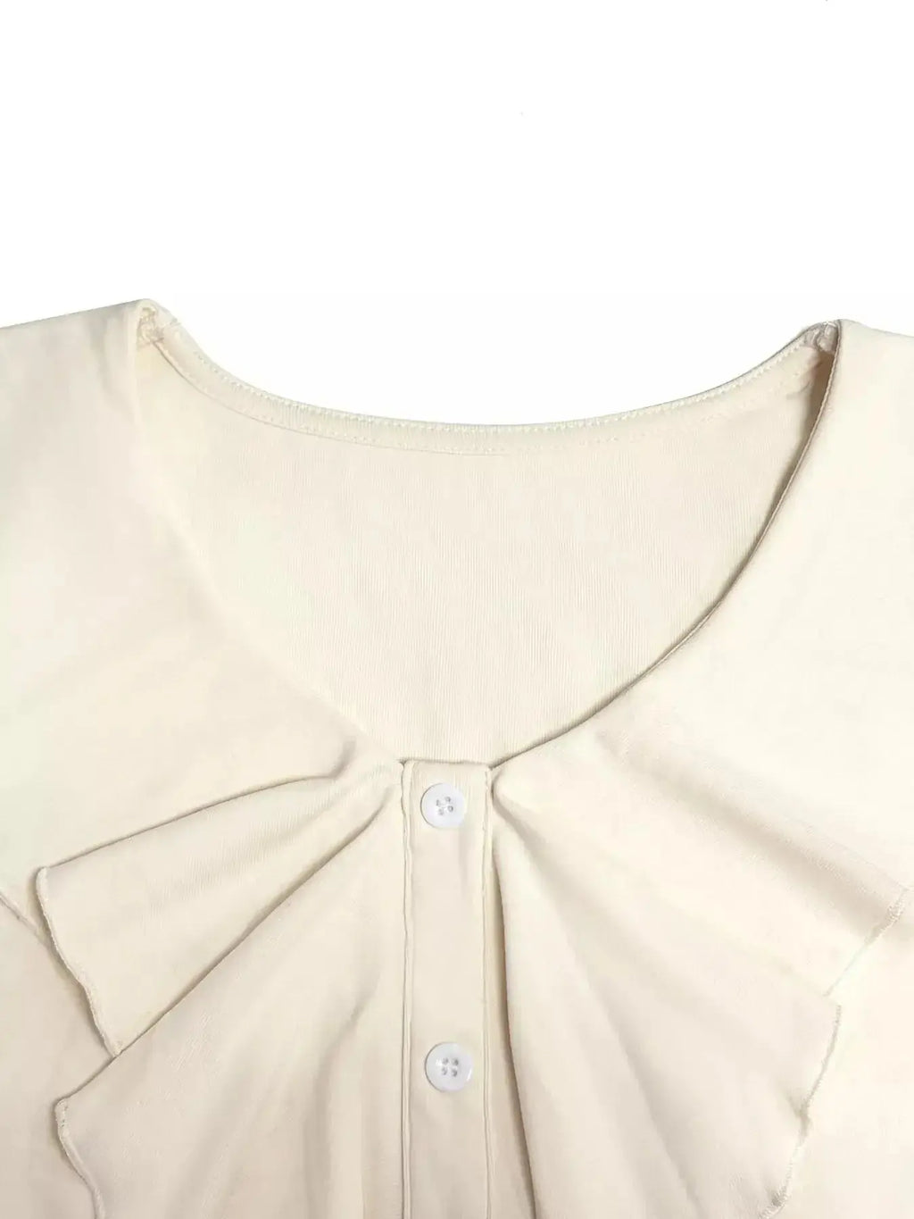 Ruffled Flounce Sleeve Blouse - DaisyDrop 