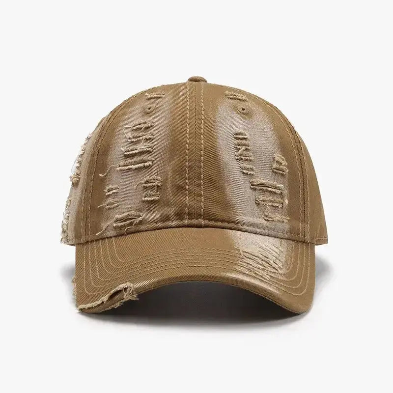 Distressed Adjustable Cotton Baseball Cap - DaisyDrop 