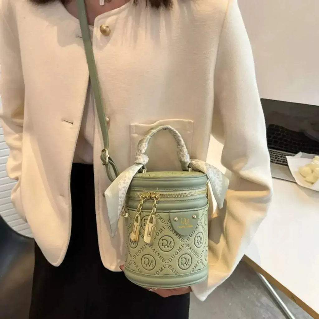 Letter Adjustable Strap Bucket Bag - DaisyDrop 