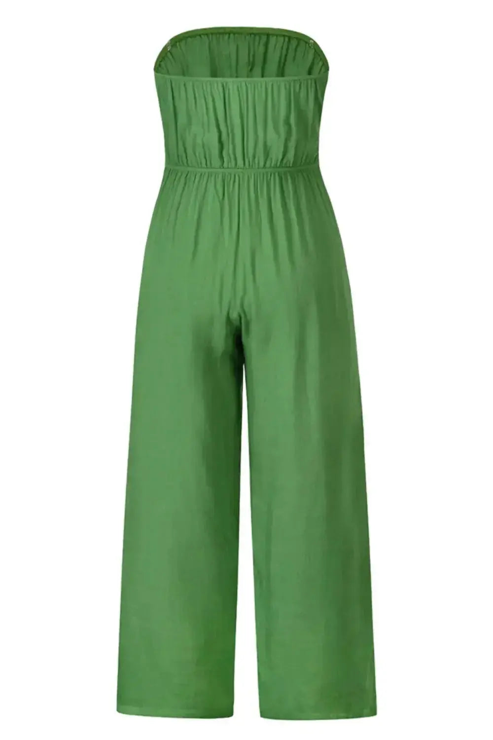 Tied Cutout Tube Wide Leg Jumpsuit - DaisyDrop 