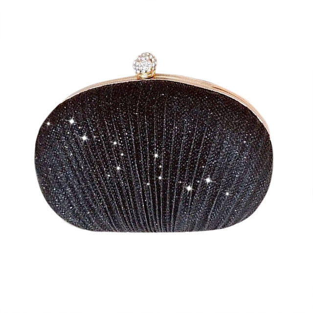 Women's Evening Shell Sparkly Clutch