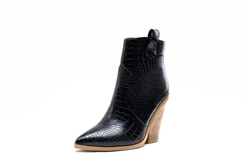 MStacchi Gold Snake Print Ankle Boots eprolo