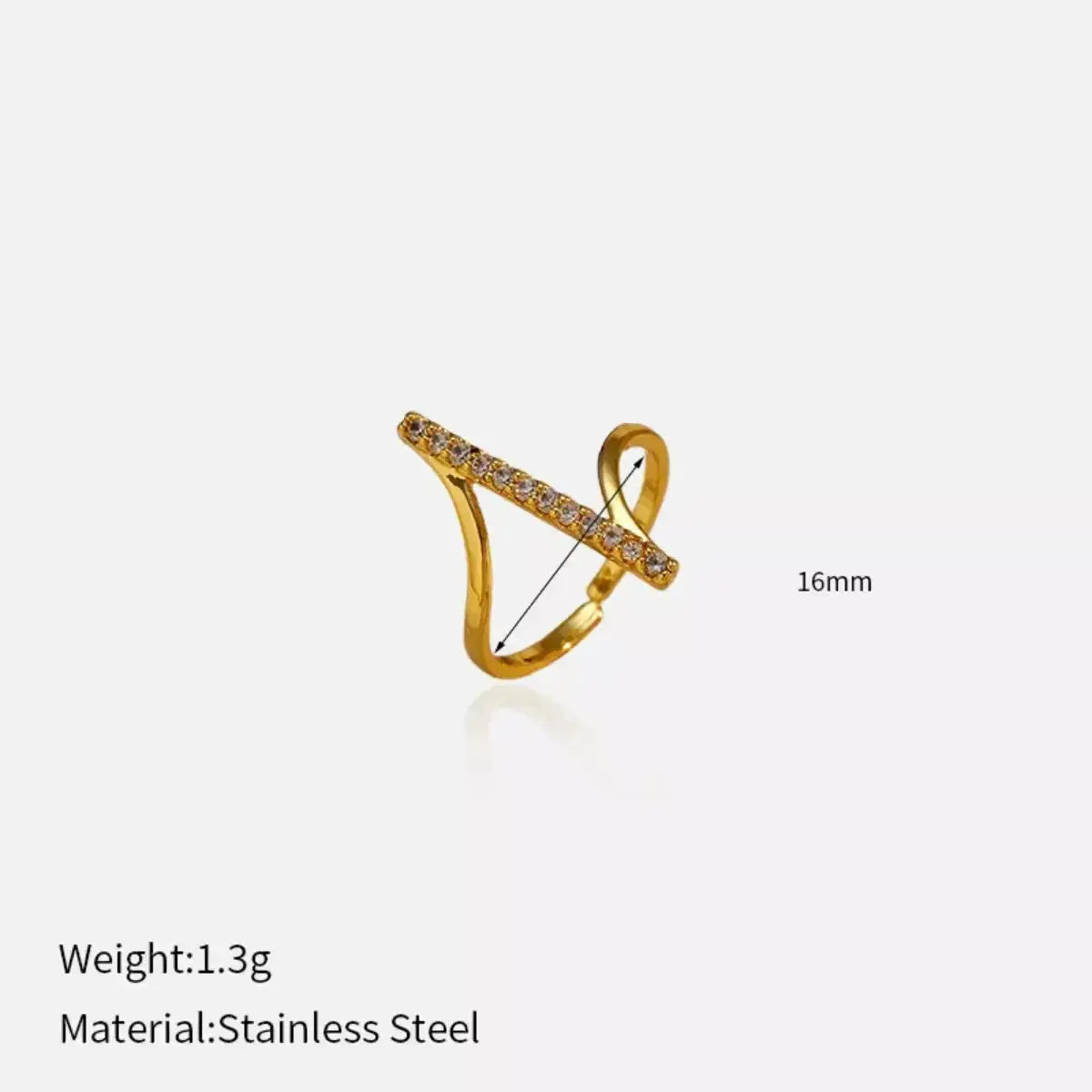 Irregular Rhinestone Ring - DaisyDrop 