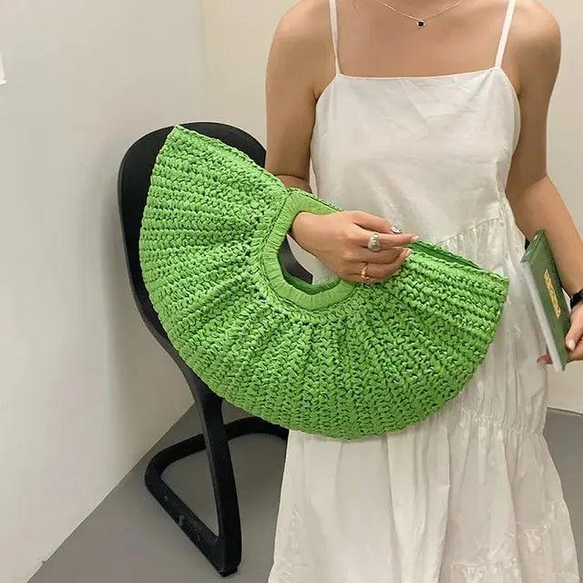 Woven bag for women large capacity grass woven bag summer niche vacation beach handbag eprolo