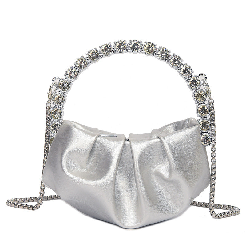 Round Diamond Evening Clutch Bags