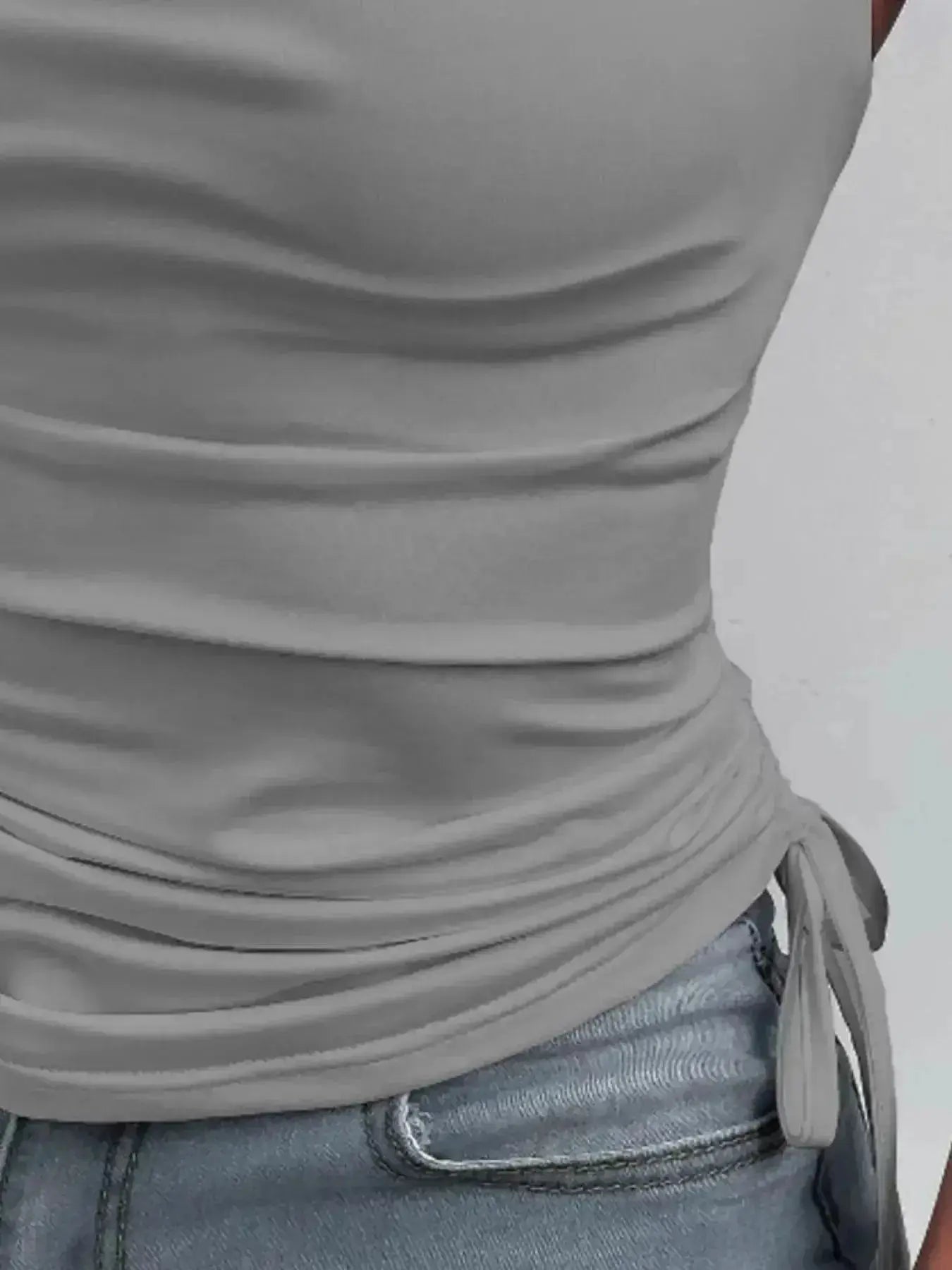 Side Drawstring Ruched Cami - DaisyDrop 