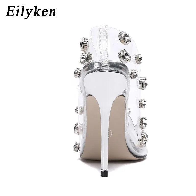Design Rivet Crystal High Heel Pumps eprolo