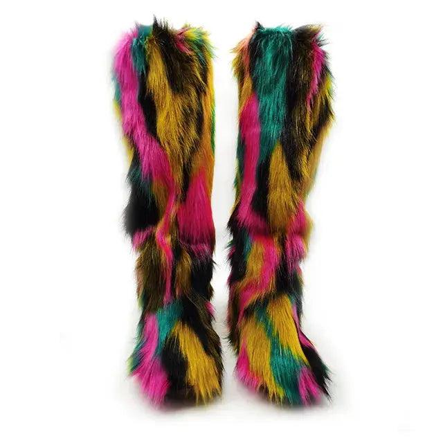 Fashion Knee High Fluffy Boots eprolo