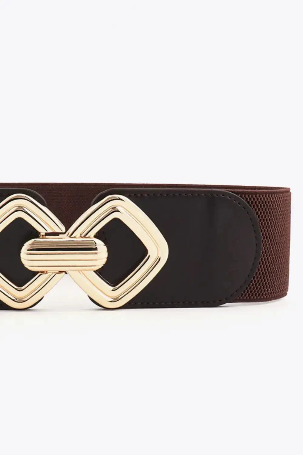 Geometric Buckle Elastic Wide Belt - DaisyDrop 