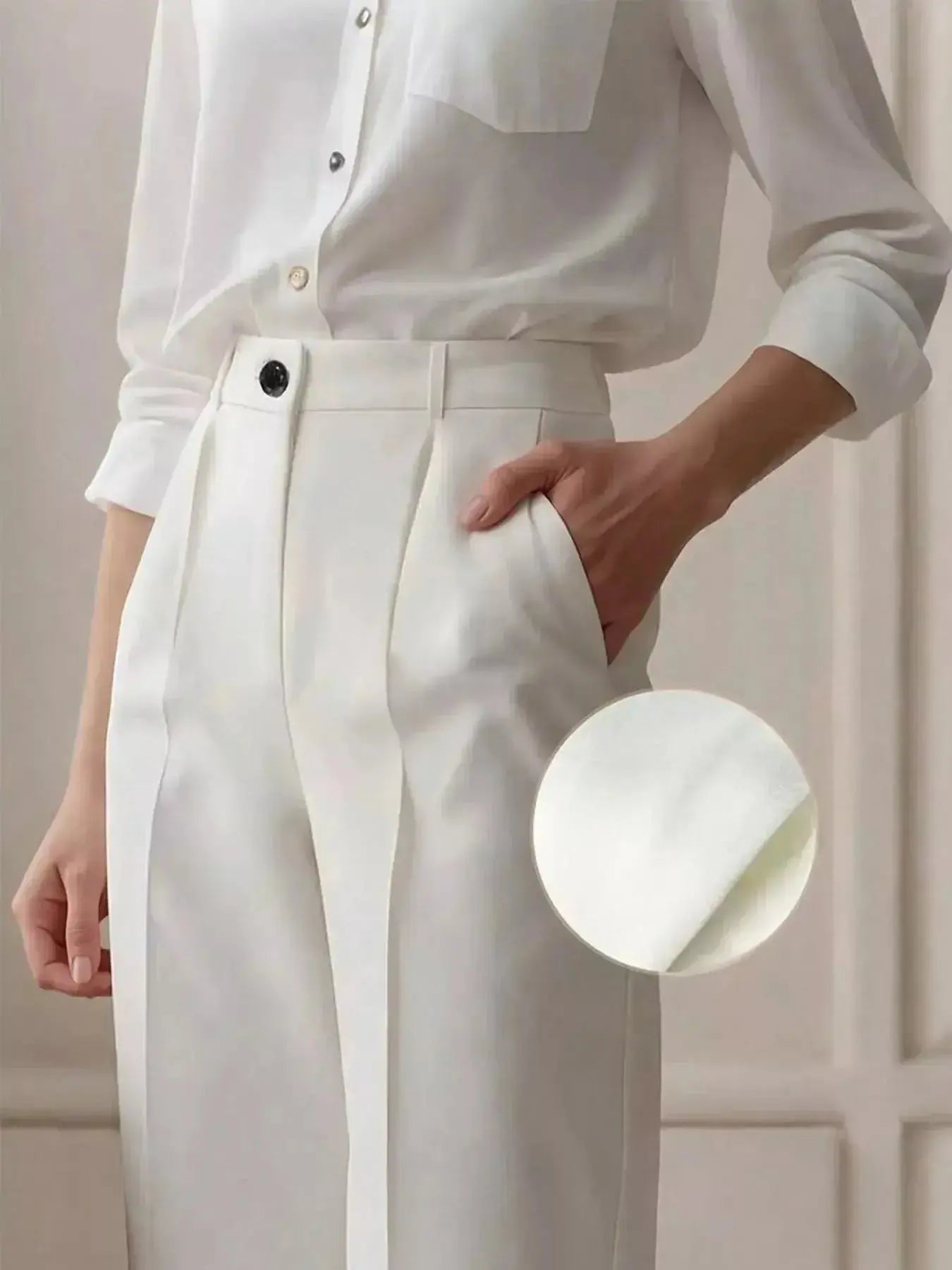 High-Waisted Wide Leg Pants - DaisyDrop 