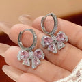 Zircon Bowknot Drop Earrings - DaisyDrop 