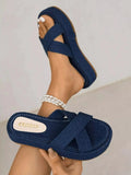 Open Toe Platform Sandals - DaisyDrop 