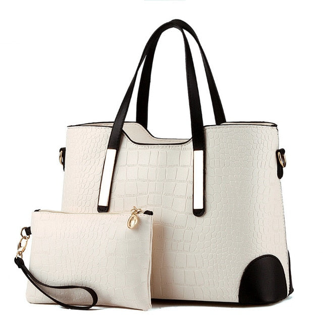Crocodile Pattern Composite HandBag