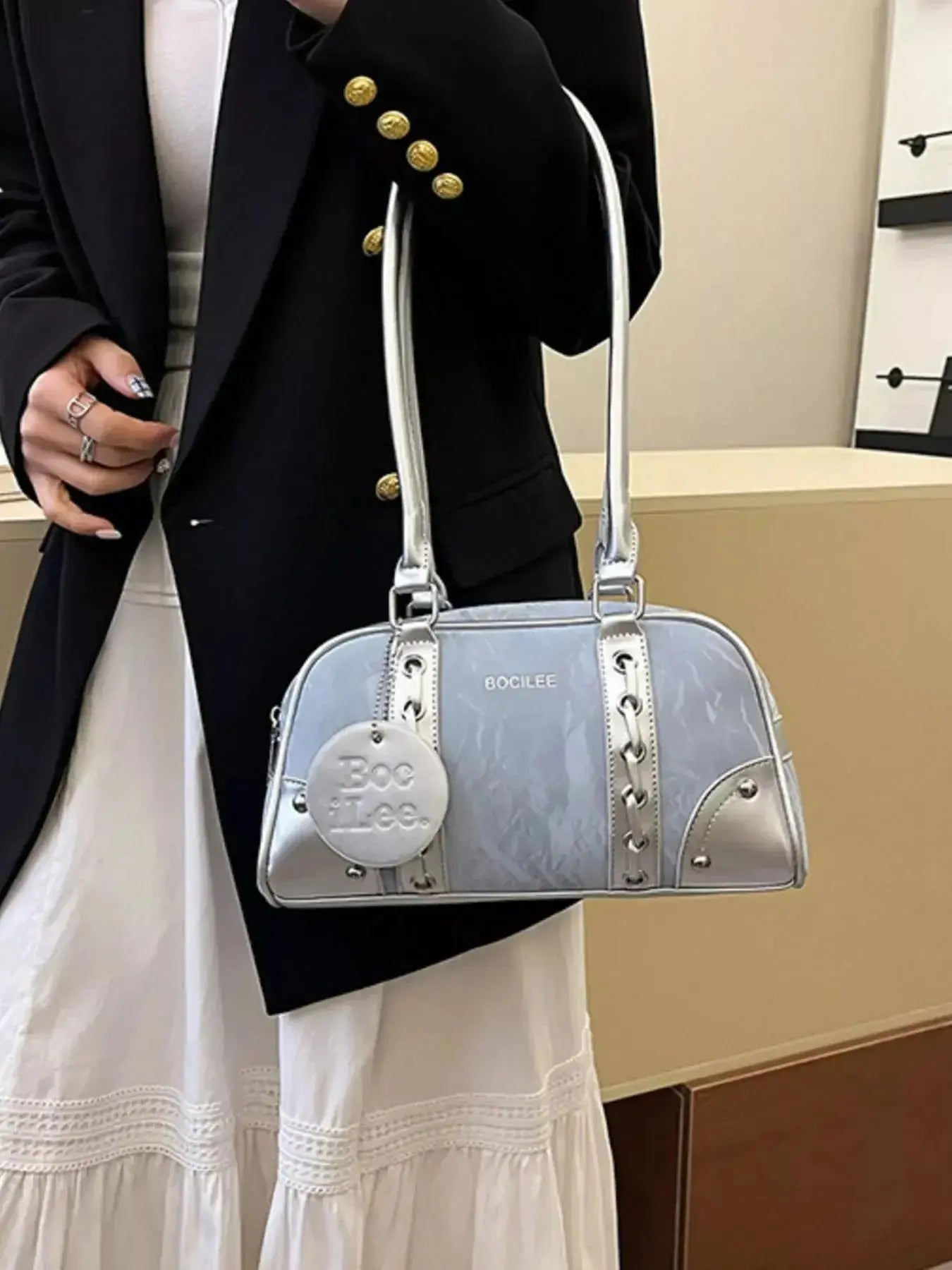 Top Handle Shoulder Bag - DaisyDrop 