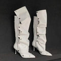 Fashion Knee High Boots Thin Heel Pointed Toe eprolo