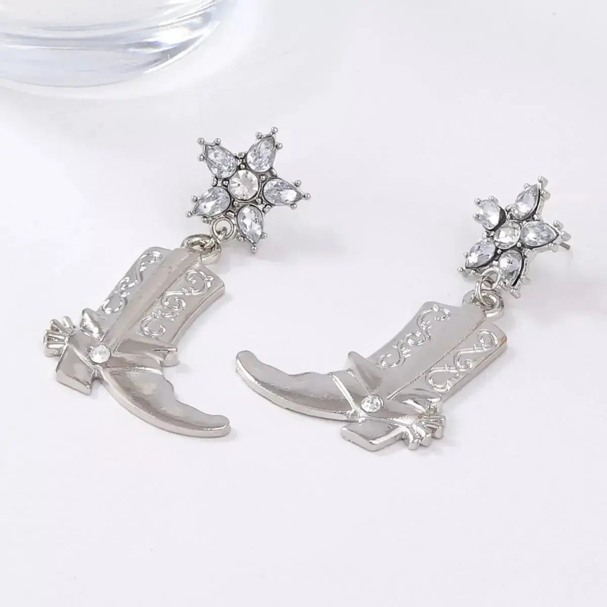 Western Style Boot Dangle Earrings - DaisyDrop 