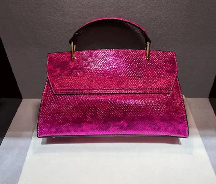 Snake Print Leather Luxury Fashion bag