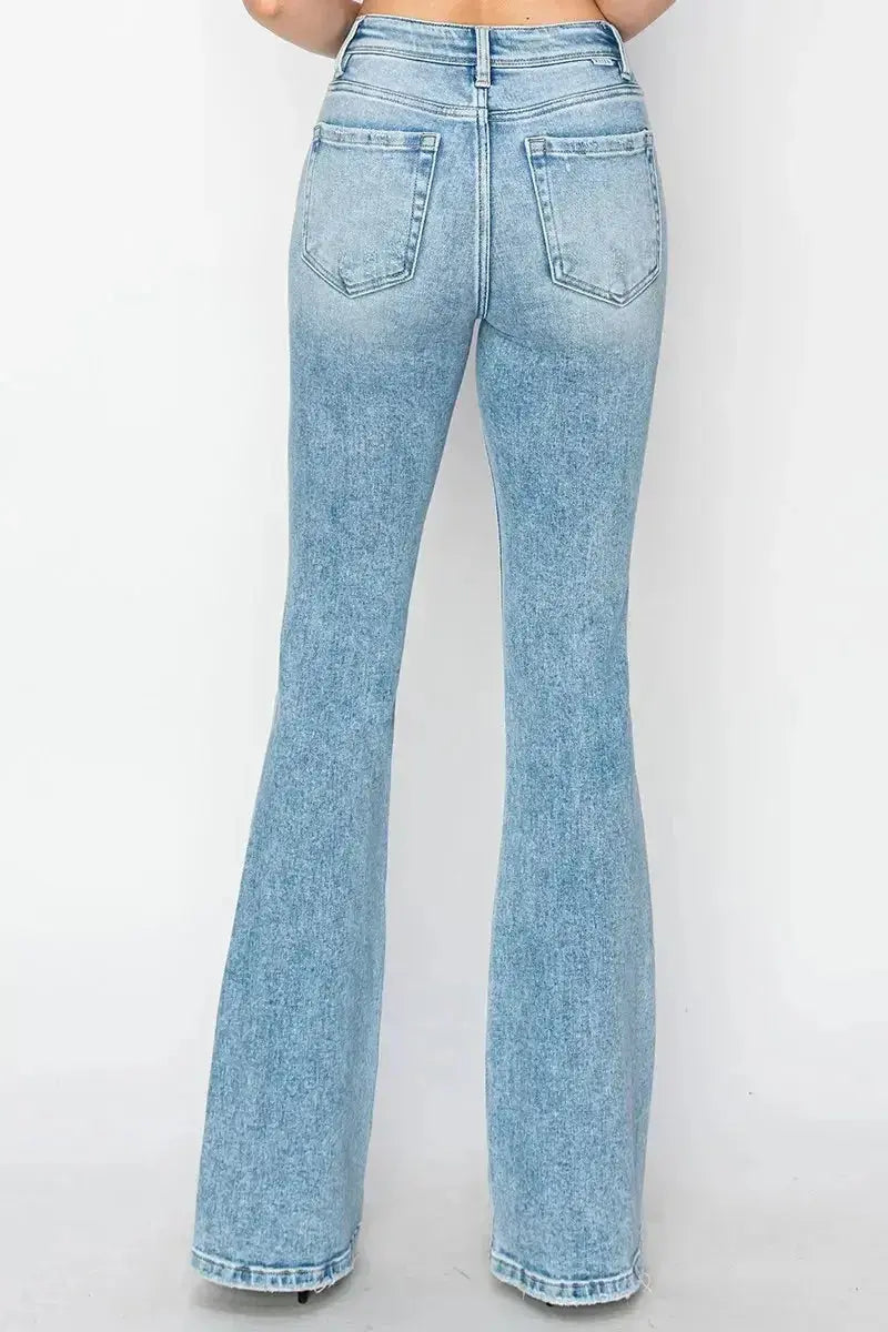 RISEN High Rise Bootcut Jeans - DaisyDrop 