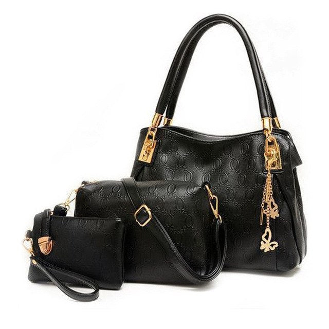 Women PU handbag 3- piece Set