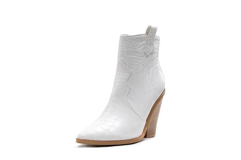 MStacchi Gold Snake Print Ankle Boots eprolo