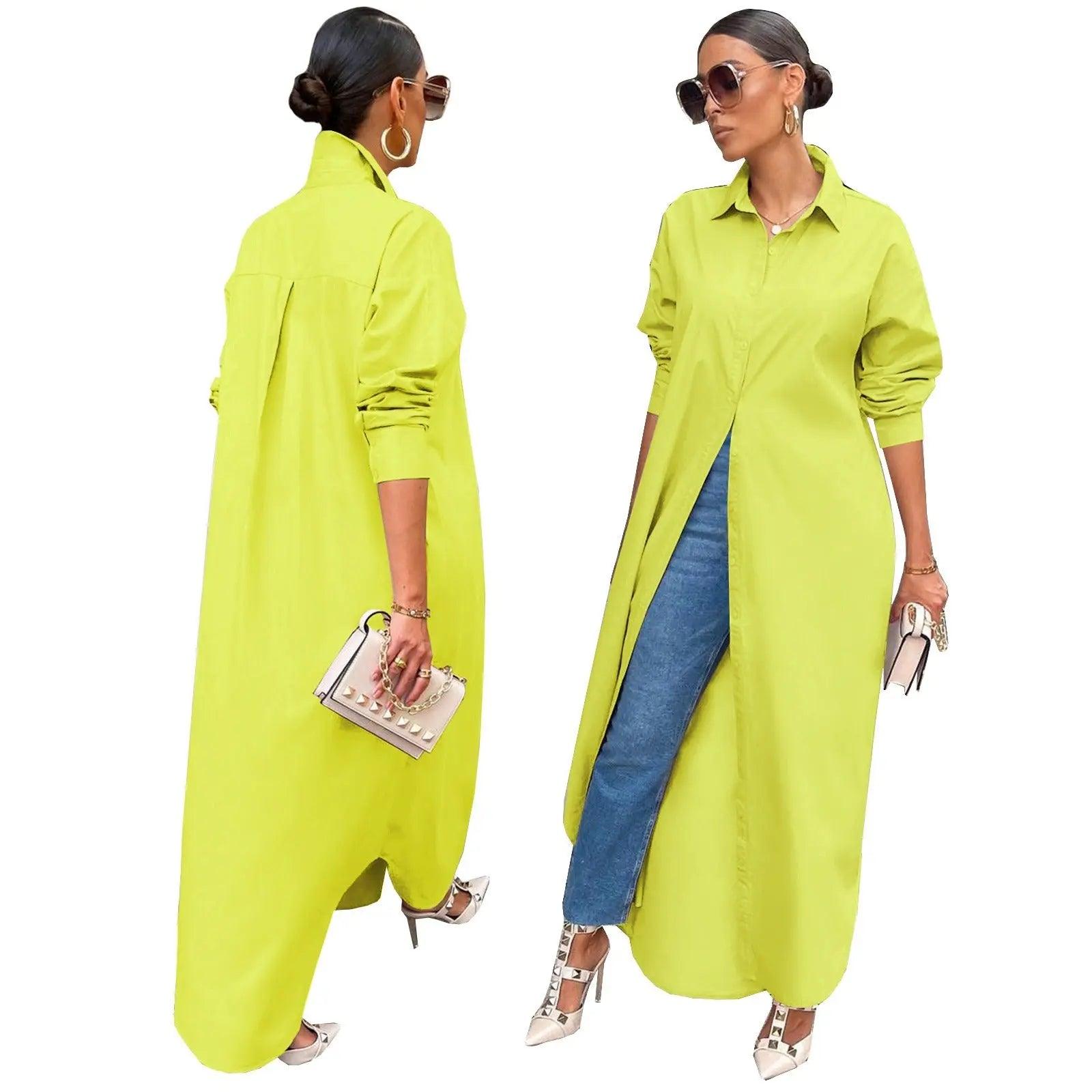 Women Casual Long Shirt Dresses eprolo