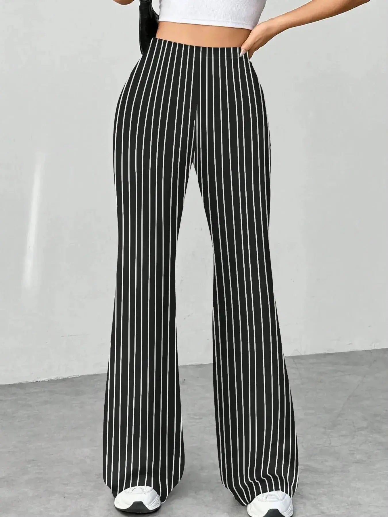High Waisted Flare Pants - DaisyDrop 