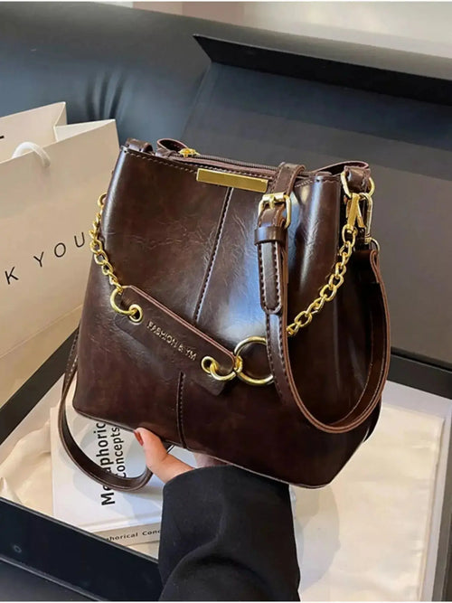 Chain Decor Crossbody Bag - DaisyDrop 