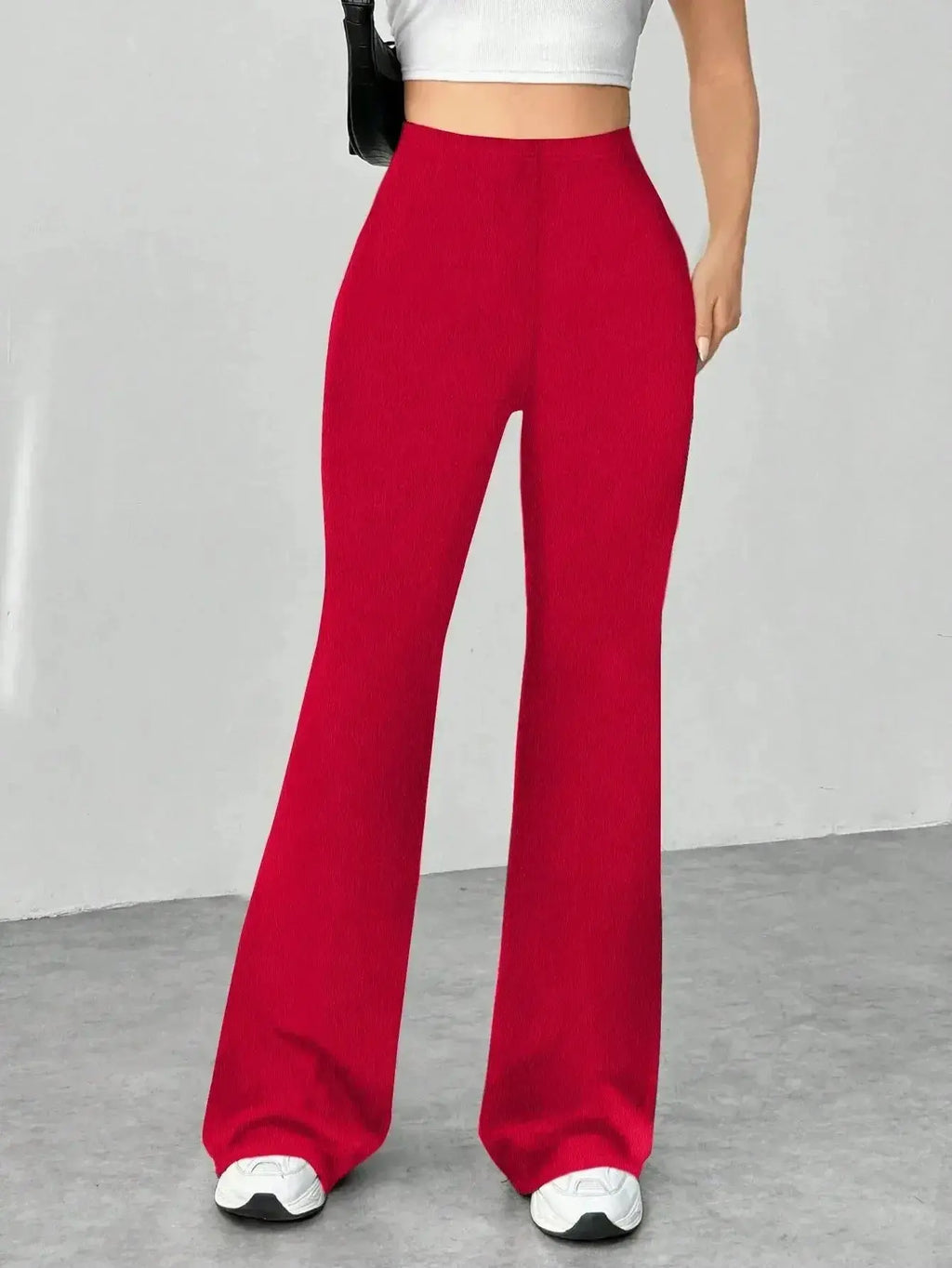 High Waisted Flare Pants - DaisyDrop 