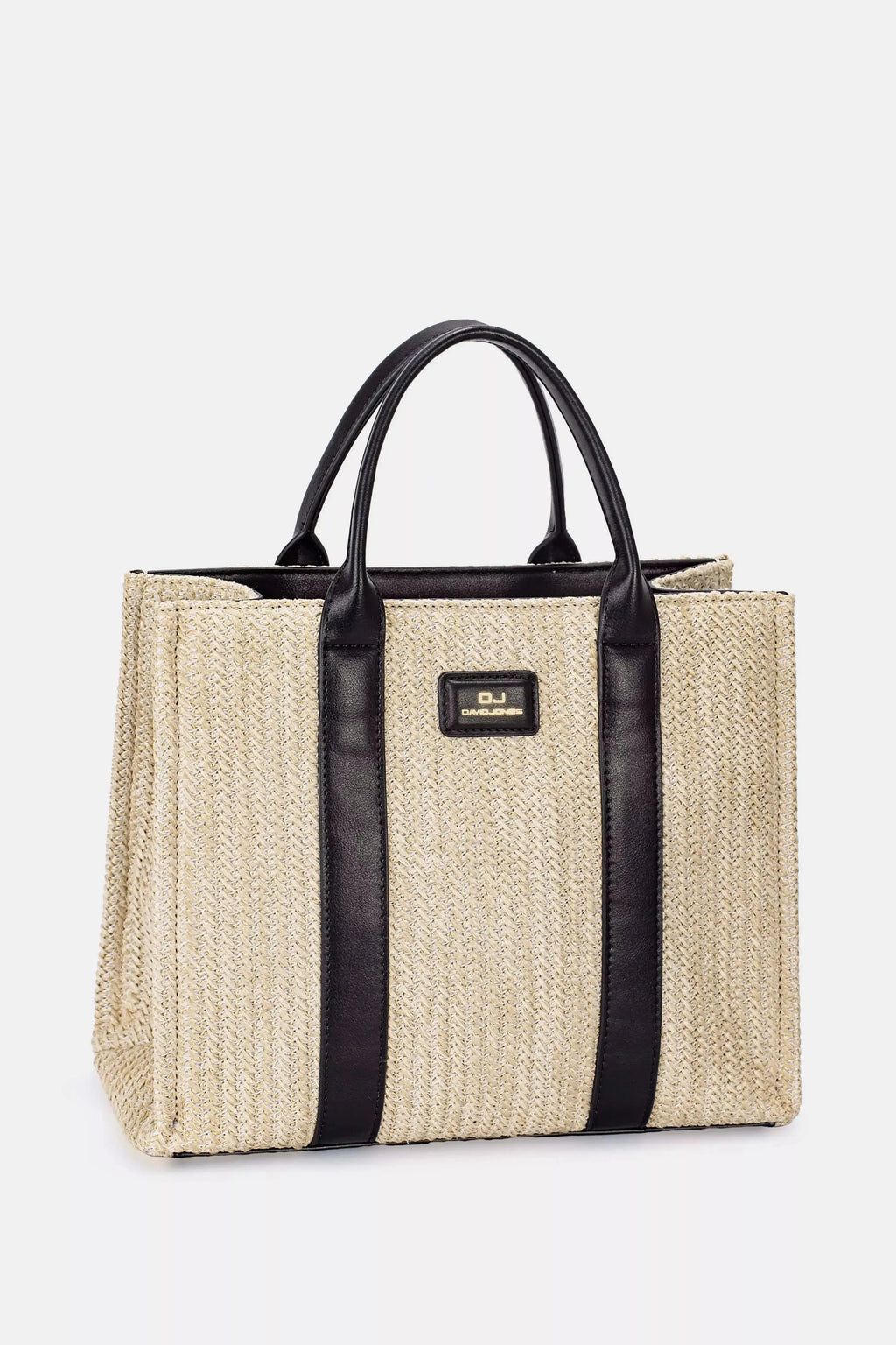 David Jones Square Woven Tote Handbag - DaisyDrop 
