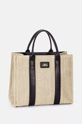 David Jones Square Woven Tote Handbag - DaisyDrop 