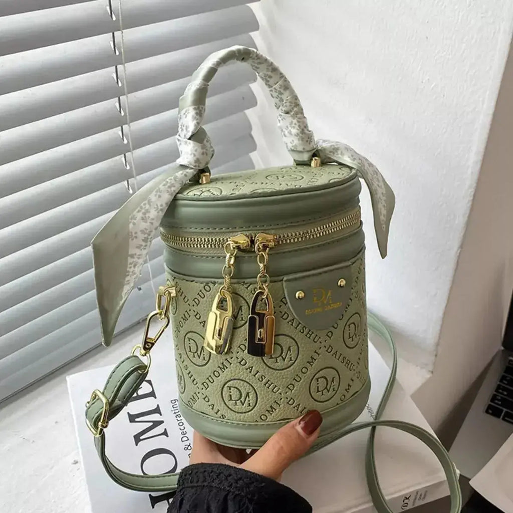 Letter Adjustable Strap Bucket Bag - DaisyDrop 