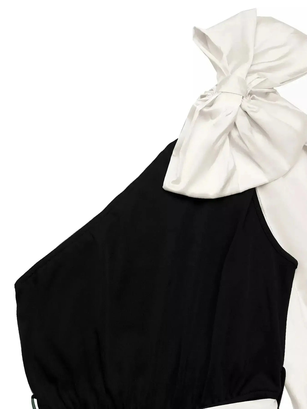 One-Shoulder Bowknot Wide Leg Jumpsuit - DaisyDrop 