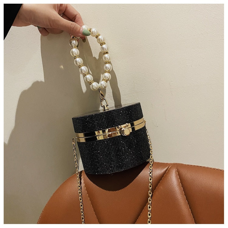 Diamond Acrylic Round Party Clutch Evening Bag