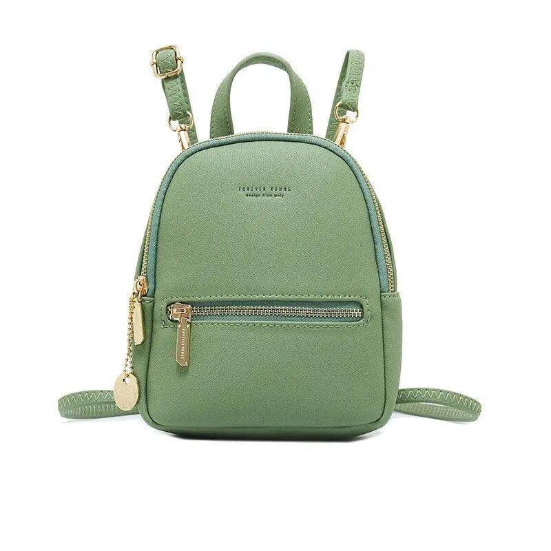 Forever Young Designer Women Backpack Mini Soft Touch Leather Backpack eprolo