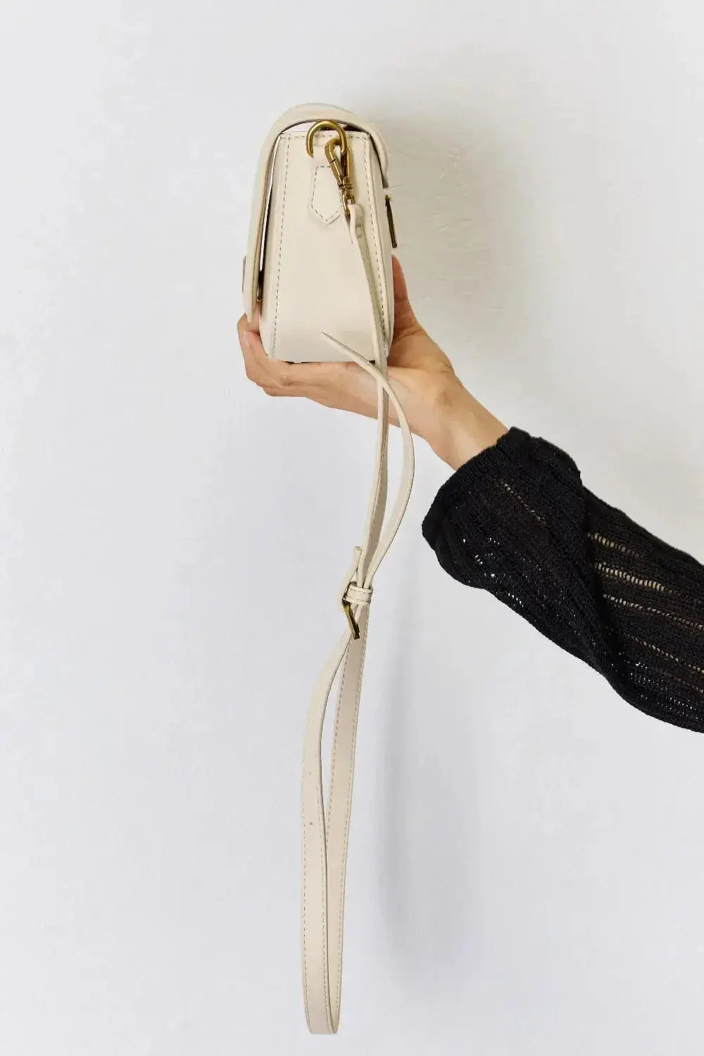 David Jones PU Leather Crossbody Bag - DaisyDrop 