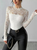 Lace Long Sleeve Top - DaisyDrop 