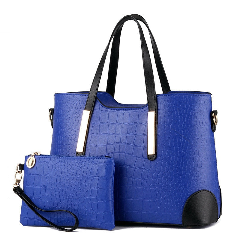 Crocodile Pattern Composite HandBag