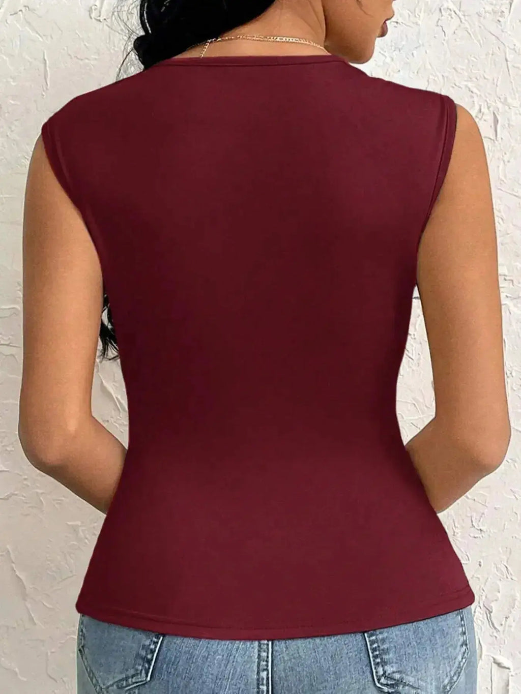 Slit Asymmetrical Tank Top - DaisyDrop 