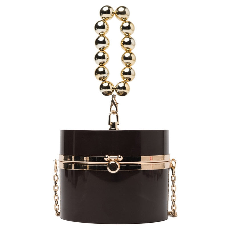 Diamond Acrylic Round Party Clutch Evening Bag