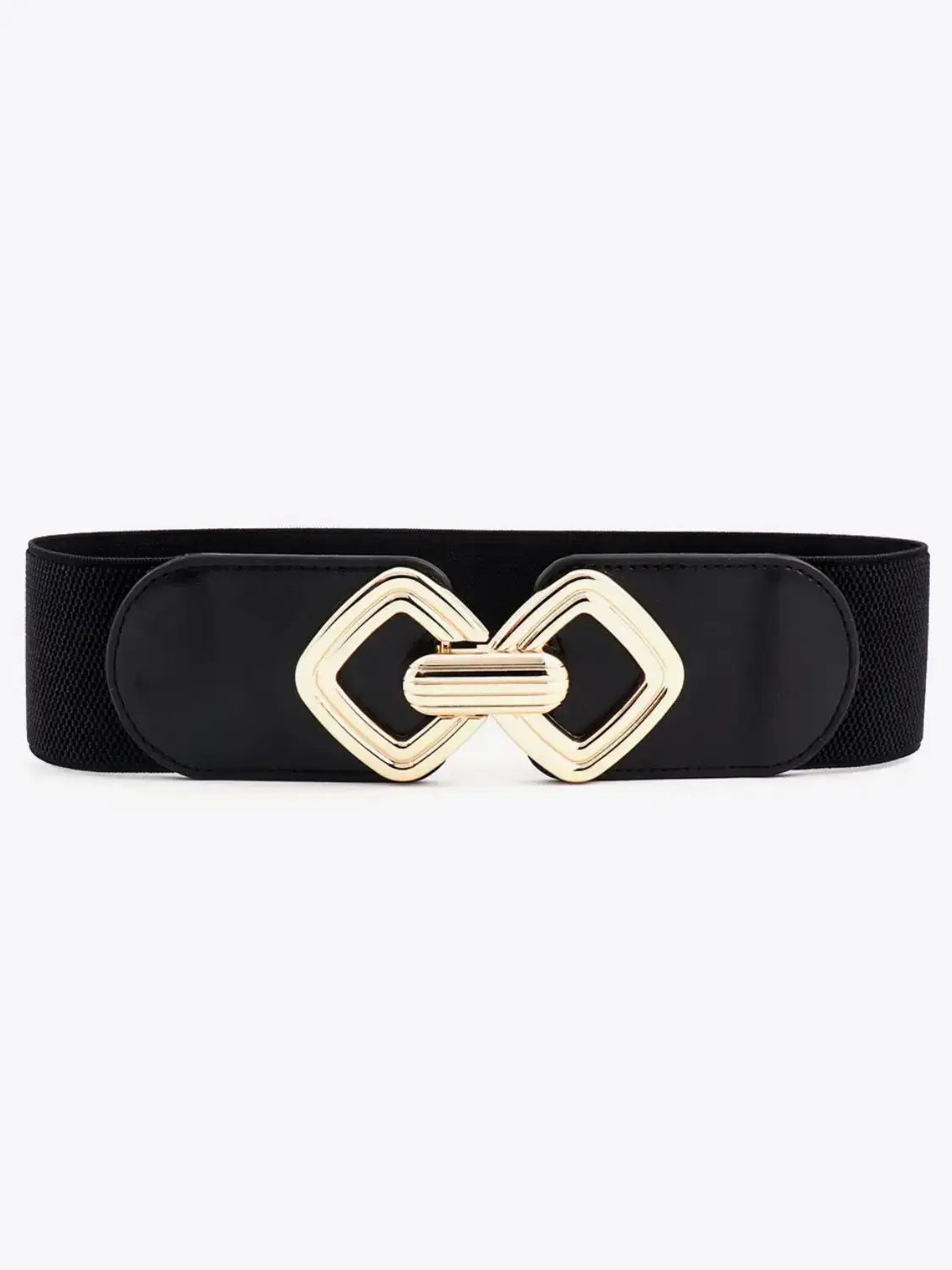 Geometric Buckle Elastic Wide Belt - DaisyDrop 